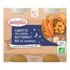 Image de Babybio carotte des Landes butternut riz de Camargue dès 6 mois 2x200g