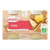 Image de Babybio poire de provence dès 4 mois 2x130g