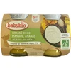 Image de Babybio brassé coco, mangue, ananas lot de 2 pots de 130g