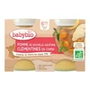 Image de Babybio pomme clémentines dès 6 mois 2x130g