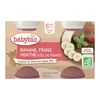 Image de Babybio Pomme Banane Fraise dès 6 mois 2x130g