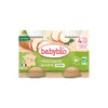 Image de Babybio Patate Douce Blanche 4 Mois et + Bio 2 Pots de 130 g