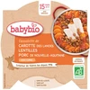 Image de Babybio cassolette de carotte lentilles porc au cumin 260g