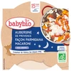 Image de Babybio assiette aubergines façon parmigiana & macaroni origan 260g