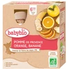 Image de Babybio gourde pomme orange banane 6 mois et+ lot de 4x90g