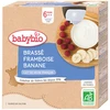 Image de Babybio brassé framboise banane pack de 4 gourdes de 85g