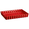 Image de EMILE HENRY Moule à tarte rectangulaire 24x34cm Rouge foncé rouge foncé
