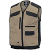 Image de Gilet mach 5 beige/noir tl gilet mach 5 beige/noir tl gilet 200 - 300 g l 7 et plus coton / polyester 1 pièce(s) beige, noir - delta plus