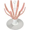 Image de Egoutte biberons pliable fleur rose