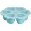 Image de Moule de congélation multi portions silicone bleu (6 x 90 ml)