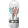 Image de Lot de 10 couverts en silicone vert d'eau, gris et rose