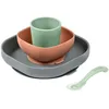Image de Coffret repas en silicone Minéral (4 pièces)