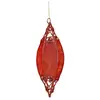 Image de Suspension Goutte en tulle et métal pailleté 13cm, Rouge DIn17sllms0209a r