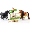 Image de Coffret Deux Chevaux Noir et Beige - Royal Breeds