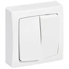 Image de Interrupteur en saillie asl double interrupteur ou va-et-vient asl blanc blanc 1 pièce(s) monobloc en saillie double va-et-vient 1 - legrand