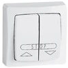 Image de Interrupteur en saillie asl blanc bouton poussoir commande centralisée volets roulants asl 1 pièce(s) monobloc en saillie 1 poussoir volets roulants -