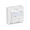 Image de Prise en saillie asl prise rj45 catégorie 5e ftp 9 asl blanc blanc 1 pièce(s) monobloc 1 rj45 en saillie standard - legrand