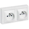Image de Prise en saillie asl blanc 1 pièce(s) double prise de courant 2p+t  bornes auto asl blanc monobloc 2 2p+t en saillie vertical - legrand