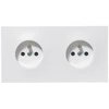 Image de Prise à encastrer neptune blanc 1 pièce(s) double prise 2p+t neptune horizontale blanc à encastrer monobloc 2 2p+t horitonzal - legrand