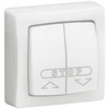 Image de Interrupteur en saillie asl bouton poussoir commande centralisée volets roulants asl blanc blanc 1 pièce(s) monobloc en saillie 1 poussoir volets roul
