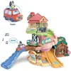 Image de Parcours City Toboggan + La voiture familiale de Bluey Tut Tut Bolides