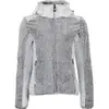 Image de Polaire à capuche zippé bi-matière femme Peak Mountain Blanc XL AMARANT/QI/BLANC