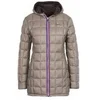 Image de Doudoune de ski longue reversible femme Peak Mountain Awill Marron L AWILL/JK/MARRON-TAUPE