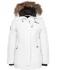 Image de Parka avec vraie fourrure femme Peak Mountain Akagan Blanc M AKAGAN/JK-BLANC