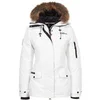 Image de Parka avec vraie fourrure femme Peak Mountain Akadoz Blanc M AKADOZ/JK-ECRU