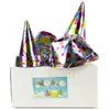 Image de Set de 50 petits Chapeaux carton Métallisés multicolores assortis FETE-57121981