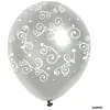 Image de Sachet de 8 ballons décos Arabesques, métalliques Argent 43679BPUB