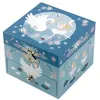 Image de Boîte à bijoux musicale Lac des Cygnes bleue
