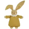 Image de Doudou Lapin Nid d'Ange avec hochet : Lin moutarde Trousselier-V6341 62