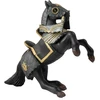 Image de Figurine Cheval cabré en armure noire Papo-39276