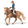 Image de Figurine cheval western et sa cavalière Papo-51566