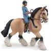 Image de Figurine cheval Tinker et sa jeune cavalière Papo-51572