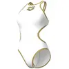 Image de Maillot de bain 1 pièce femme Arena Biglogo 001198-106 Blanc 38