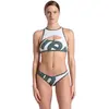 Image de Maillot de bain 2 pièces femme Arena Logo Race 007047-616 Blanc L