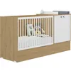 Image de Lit bébé évolutif en lit junior Arthur imitation chêne (60 x 120 cm)