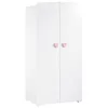 Image de Armoire 2 portes New Basic Boutons coeur rose
