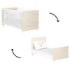 Image de Lit bébé évolutif Little Big Bed Scandi naturel (70 x 140 cm)
