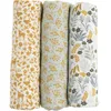 Image de Lot de 3 langes en coton bio Promenons nous (70 x 70 cm)
