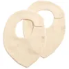 Image de Lot de 2 bavoirs en double gaze de coton Vanille