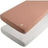 Image de Lot de 2 draps housses Petit Coeur (70 x 140 cm)