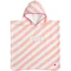 Image de Poncho de plage à rayures Roses Pop (1-3 ans)