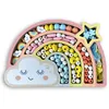 Image de Coffret arc-en-ciel perles bois