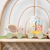 Image de Petit train à empiler et tirer en bois