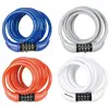 Image de Lot de 4 antivols câble vélo spirale à combinaison Masterlock 171752 Rouge 8 mm x 1,80 m