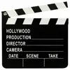 Image de Clap de cinéma en bois, 20 x 18 cm RE10031