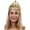 Image de Couronne de reine or et pierres en couleurs FETE-10033